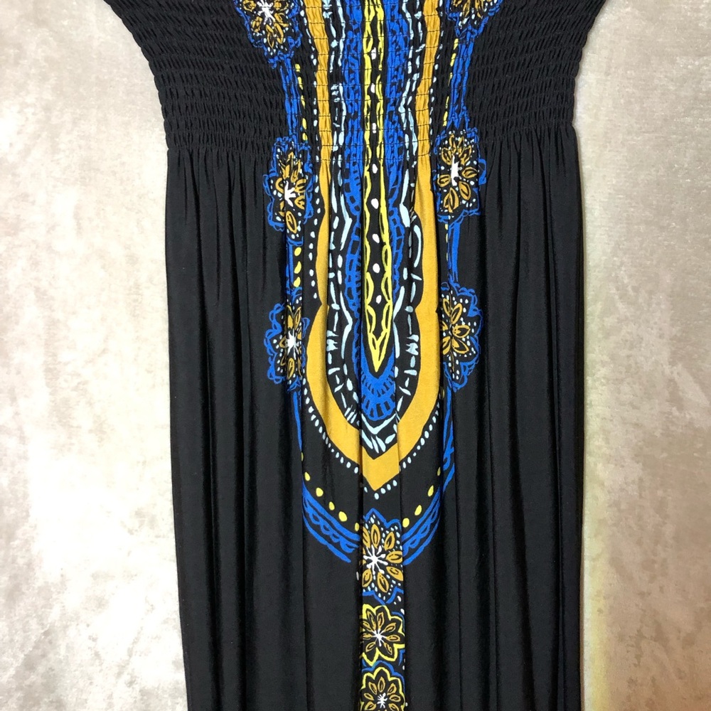 Strapless maxi dress